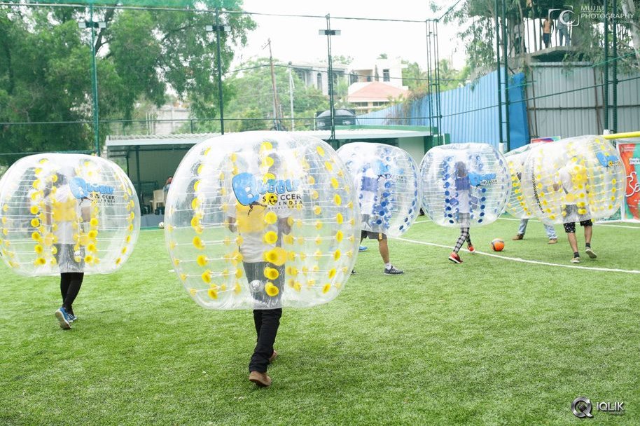 Kerintha-Movie-Team-At-Bubble-Soccer-Event
